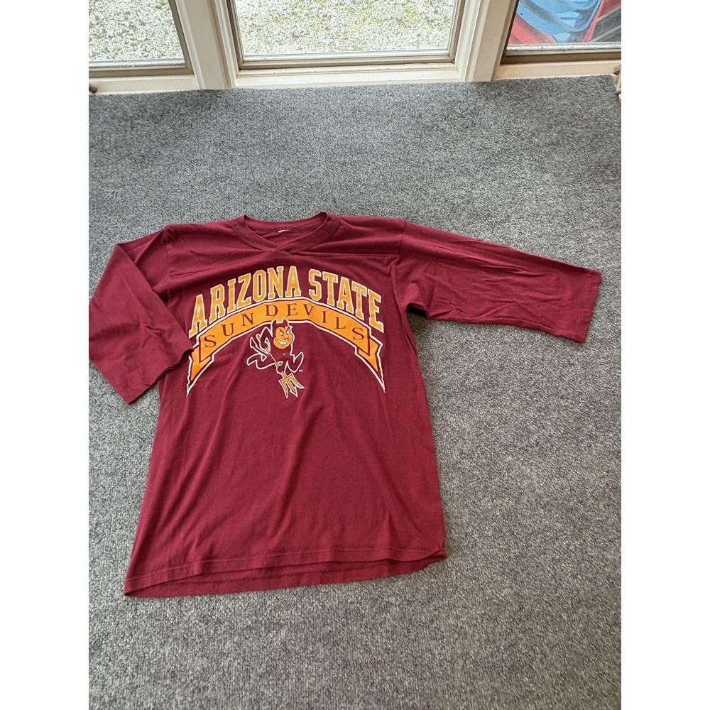 VTG Arizona State Sun Devils Shirt Mens Maroon NCAA College Football Graphic
